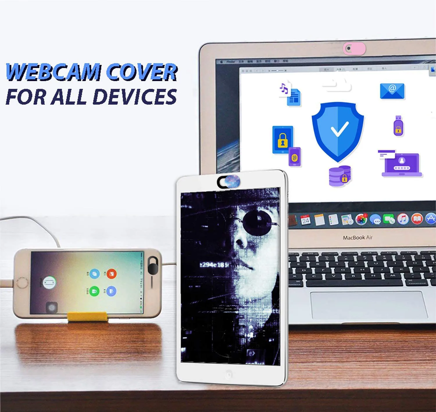 Custom Logo Promotion Gift  laptop camera cover slide Webcam Covers Camera blocked  For laptop Phone Macbook Tablets iPad