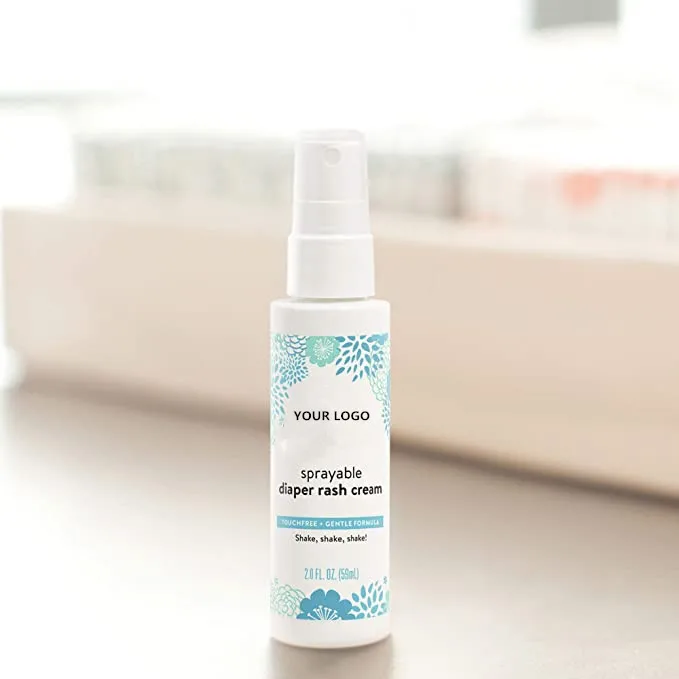 wholesale oem 100% natural baby diaper cream coconut oil diaper rash cream spray