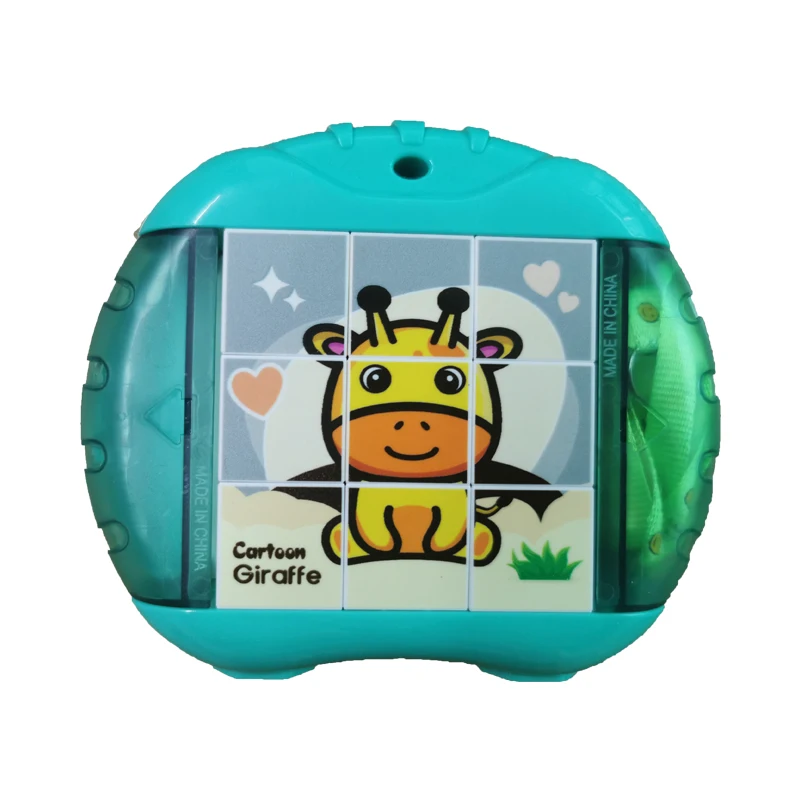 New rotating puzzles for adults learning 3d cognitive Jigsaw block educational machine of kids  funny animal  dinosaur world