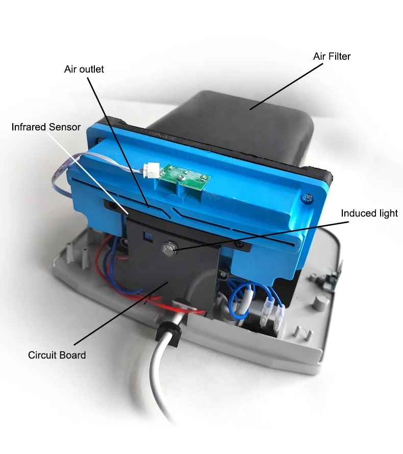 Sensor small hand dryer Electronic Commercial restroom office building smoll hand dryers industry machine bathroom