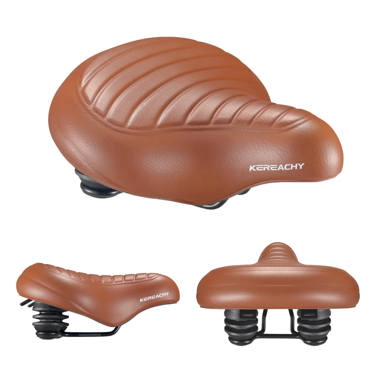 KEREACHY Custom Comfortable Bicycle Seat Cushion GEL Saddle with Shock Absorbing Cushion Waterproof Bicycle Seat
