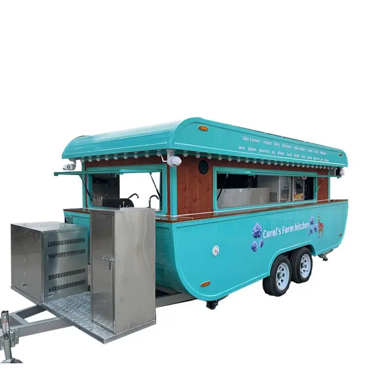 Best selling new multifunctional dining popular fashion fast food car dining trailer