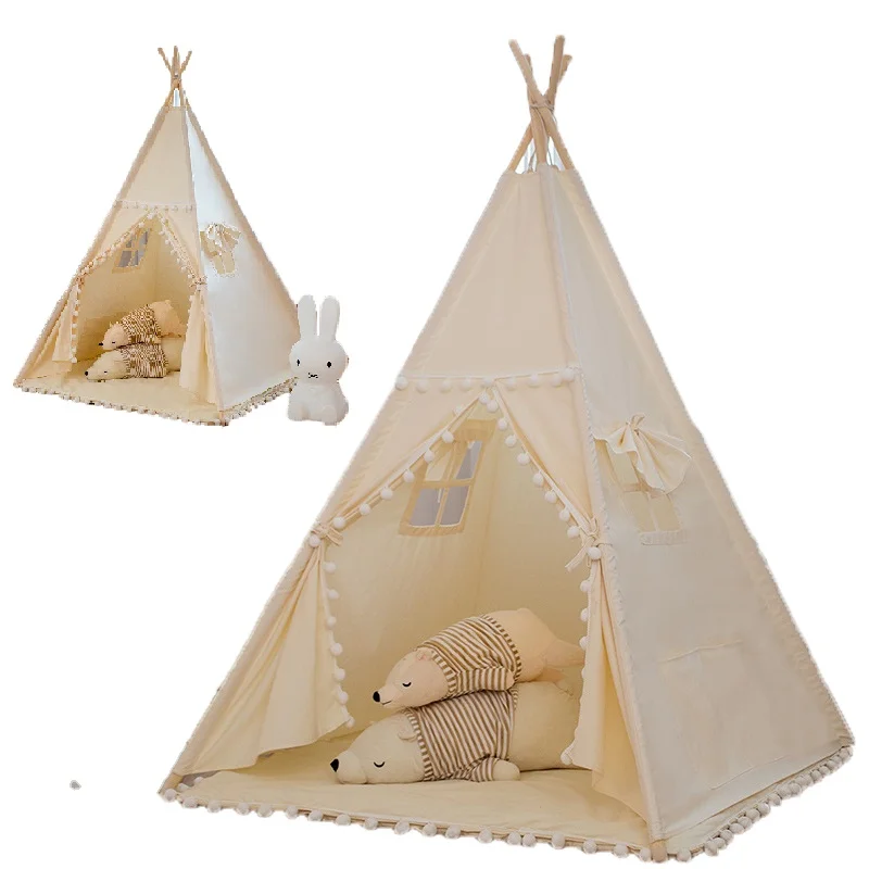 Kids Play Tent With Star Lights In China House Fun Indoor Outdoor Playhouse Toy Tent Teepee For Party Canvas Tipi Tent Sleepover