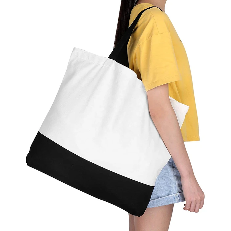 Custom Printing logo plain alibaba shopping cotton canvas tote bag Design with Handled