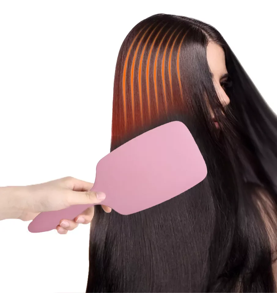YH Detangling Hair Brush Denman Detangler Hairbrush Scalp Massager Straight Curly Wet Hair Comb For Women Men Home Salon