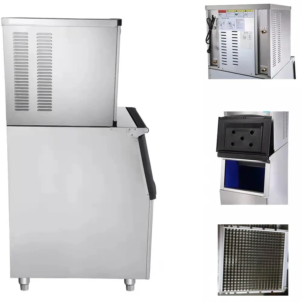 Commercial  ice machine 500kg Ice Cube Maker  For Sale Ice Plant Shop Bar Milk tea
