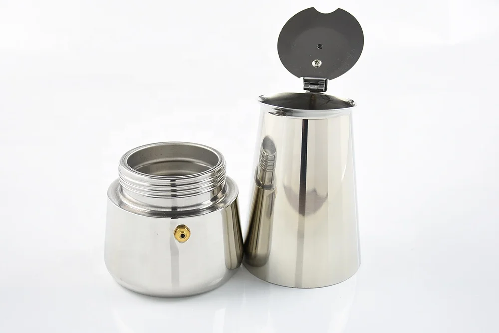 6 cup Stainless Steel Stove top moka pot Coffee Maker