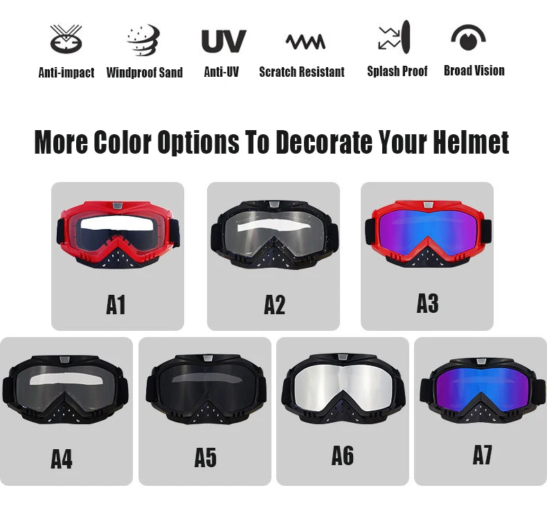 Professional Motorcycle Glasses Mask Mx Custom Motocross Goggles For Helmet