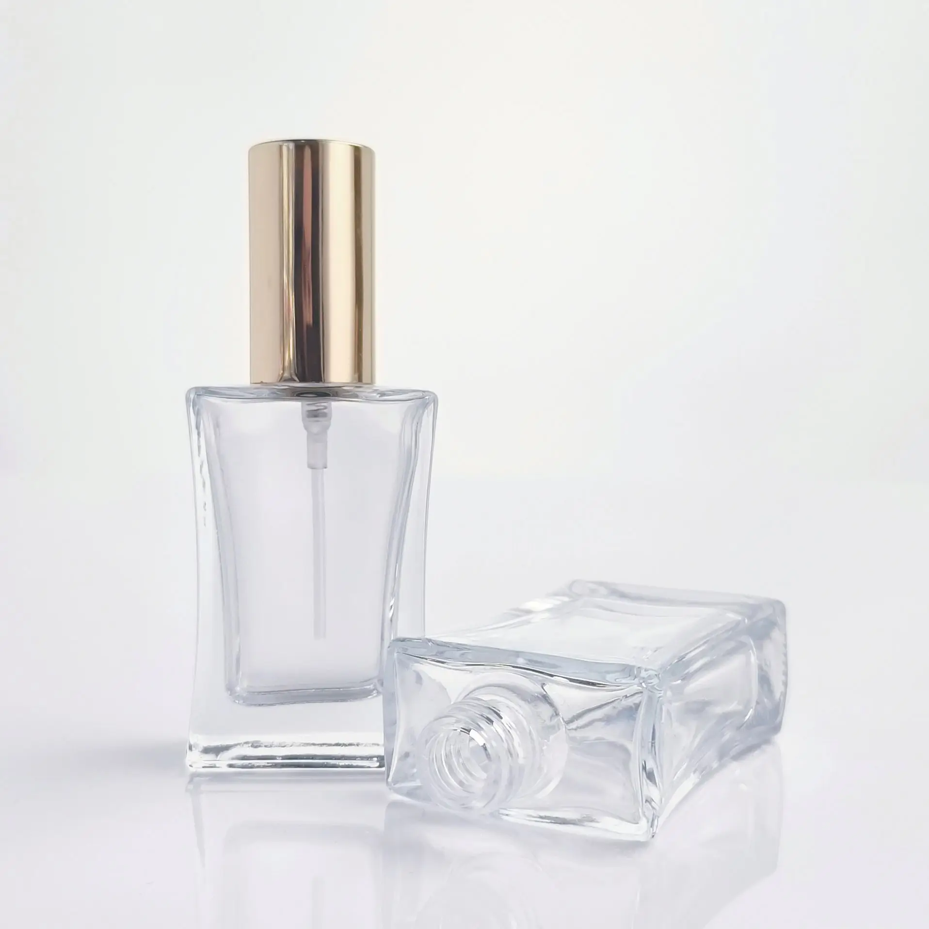 50ml 100ml 200ml Cube Shape Perfume Bottle Reed Diffuser Glass Perfume Bottle