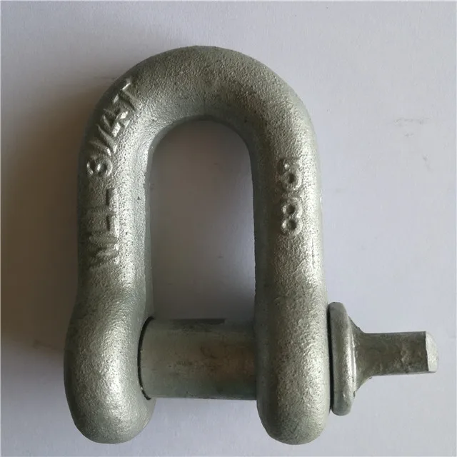 China Drop Forged Chain Shackle US Type D Shackle Manufacturer