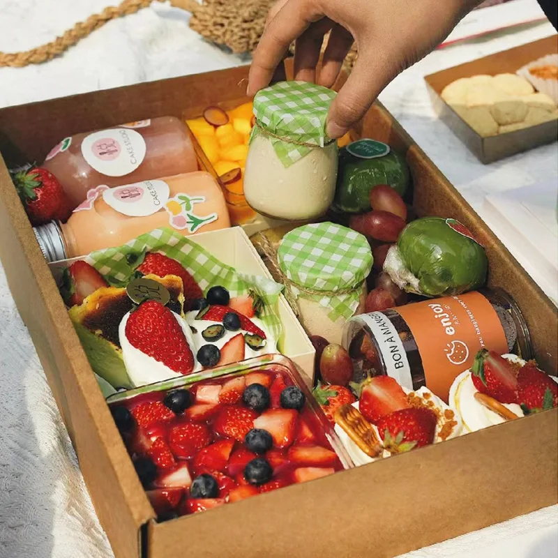 Большая Гофрированная коробка для еды