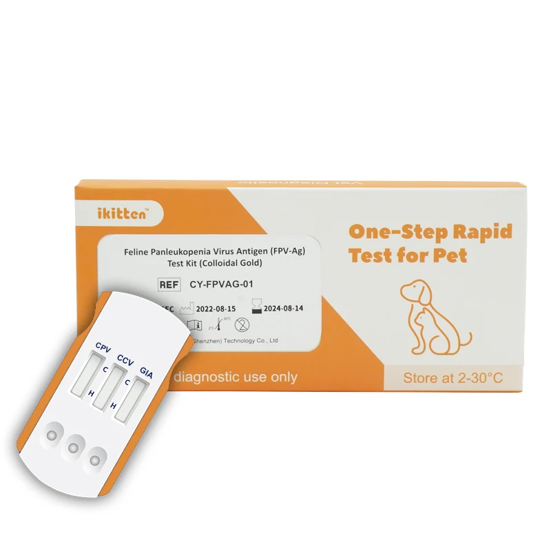 Cpv-Ccv Ag Pet Rapid Test Cpv Ccv Gia Rapid Test Kit Parvo And Giardia Test Kit
