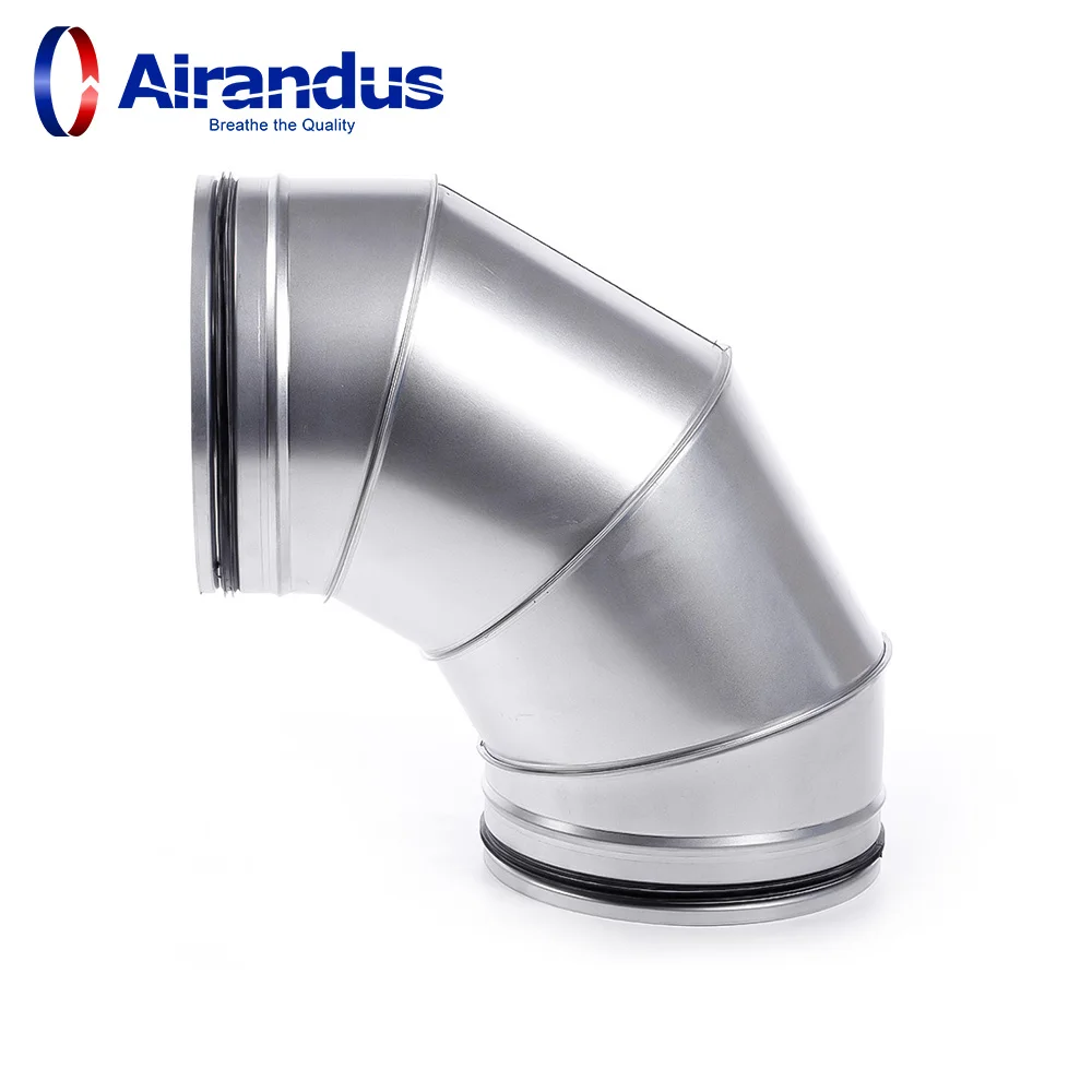 Elbow Metal Tube 90 Degree Adjustable flexible adjustable 90 degree Galvanized Steel Bend  for HVAC