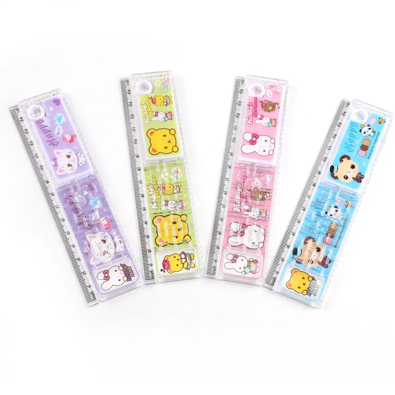 Cartoon 15cm Ruler Student Scale Rulers  Learning Office Painting Ruler Measuring Tool Office Supplies