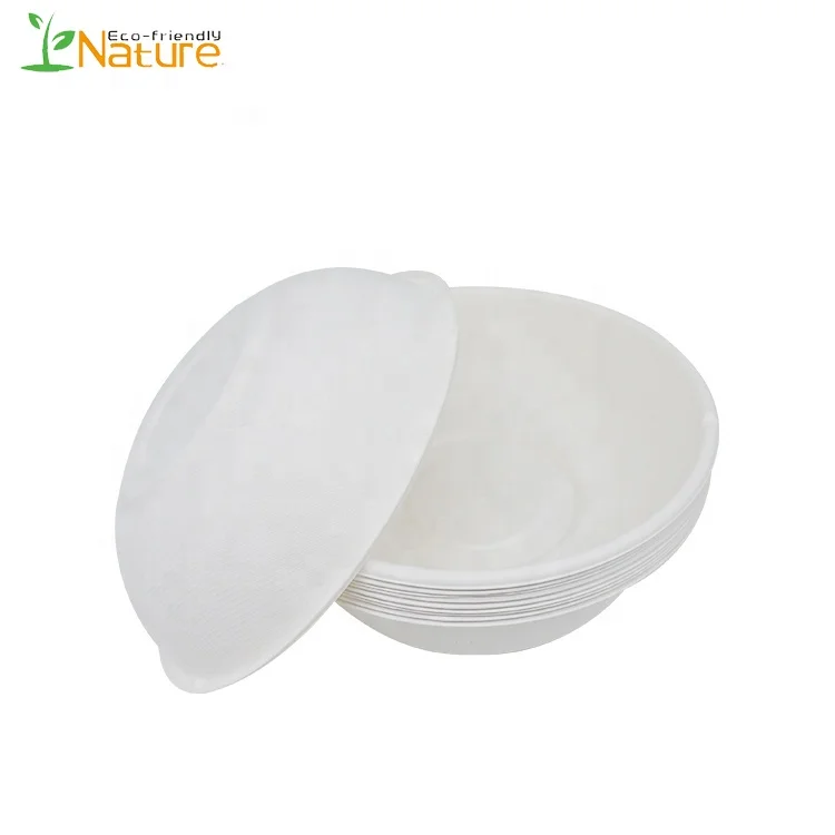 Уникальный 32oz 100% биоразлагаемый сахарный тростник Bagasse Салатница для салата