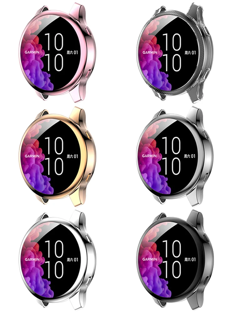 Защитный чехол для Garmin Вену 2 / 2S смарт-часы TPU покрытие защитная рамка смарт-часов Vivoactive 4S 4 Бампер аксессуары