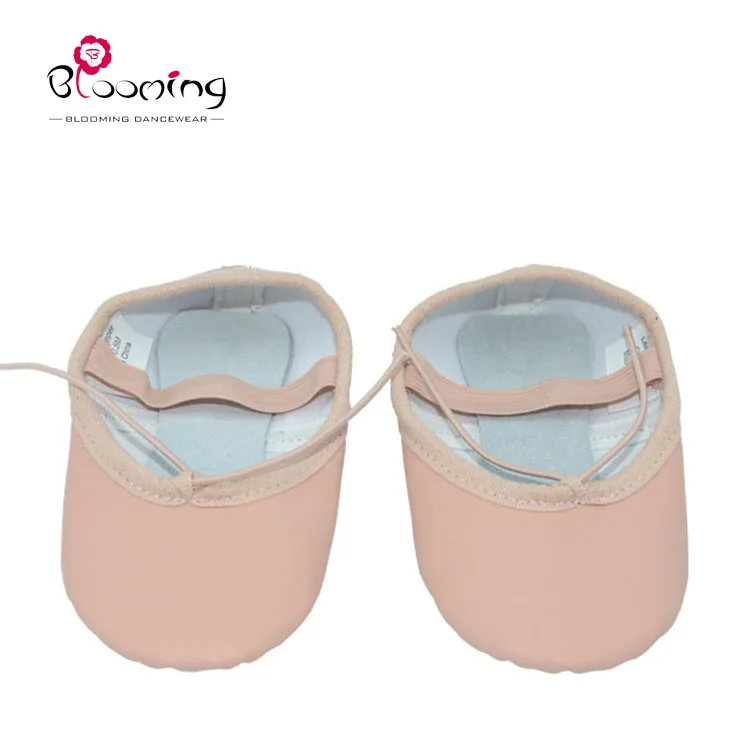 Wholesale children full suede sole leather ballet dance shoes