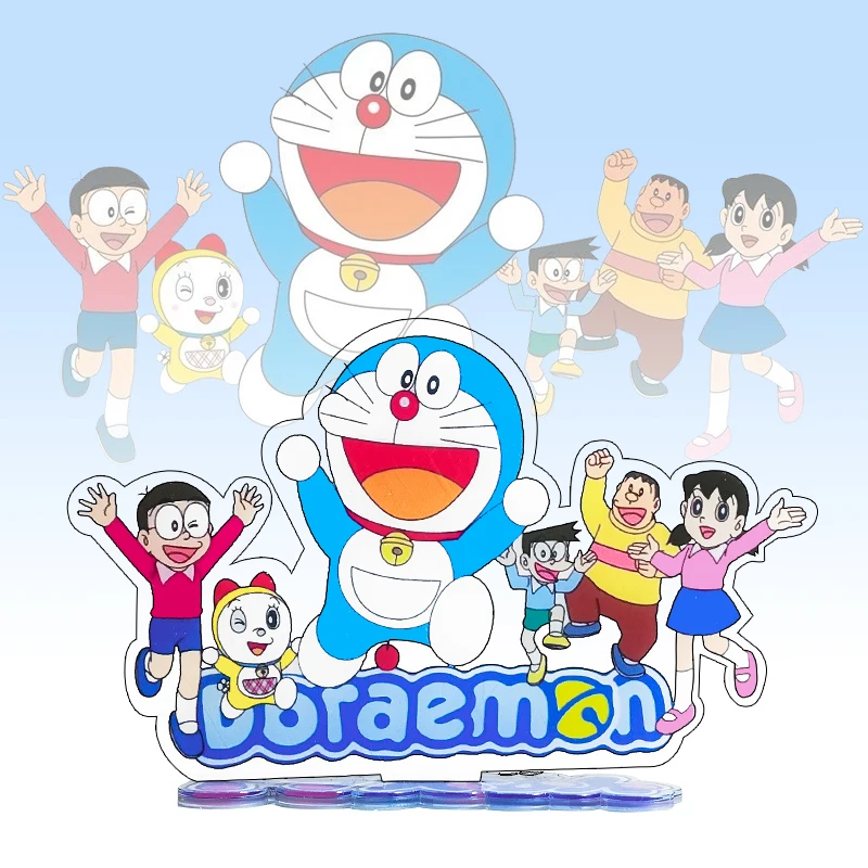 Acrylic Stand Cartoon Figure Model Desk Sign Keychain Toy Fans Birthday Christmas Gift for Kids Children Her Mom Anime Doraemon