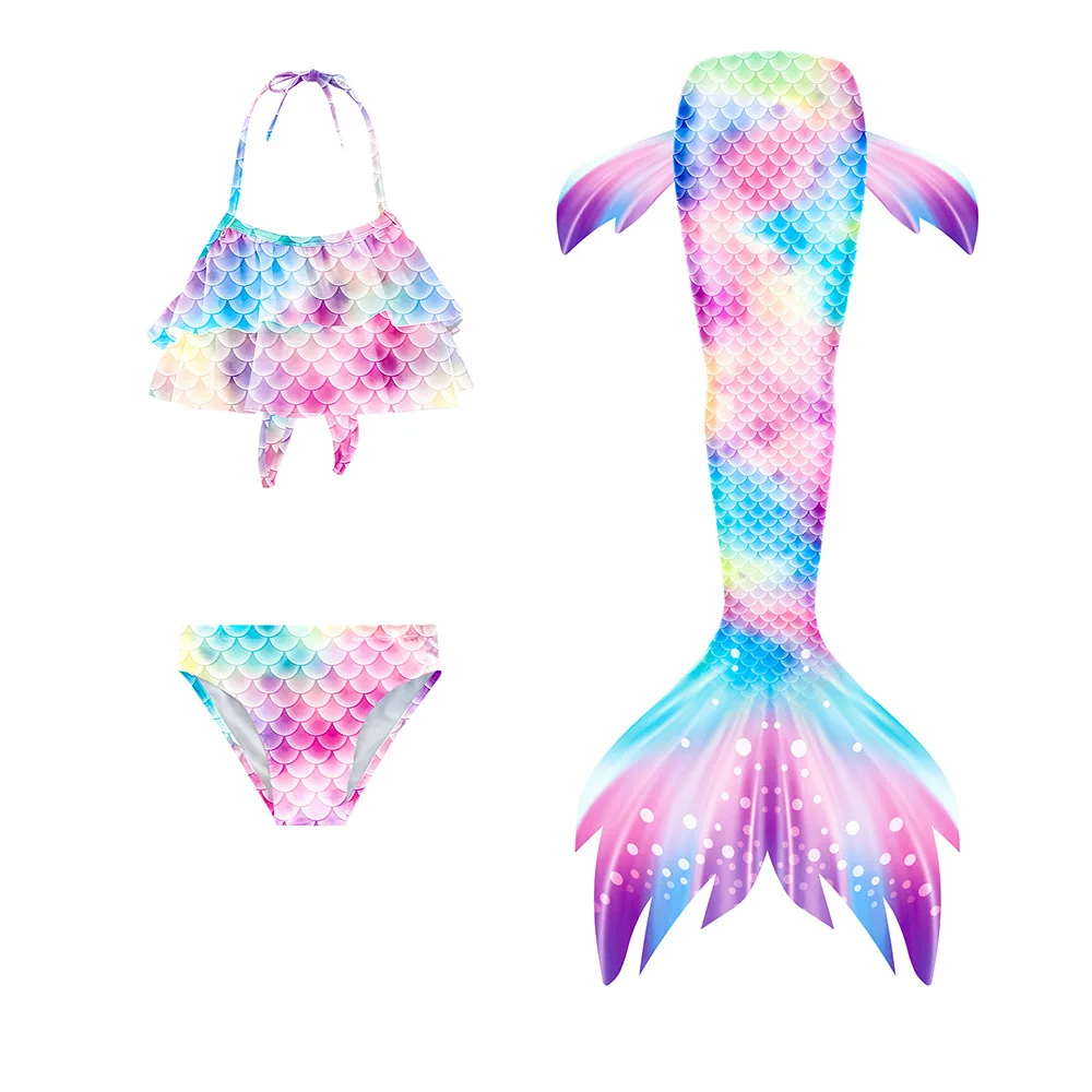 Princess mermaid tail swimwear Breathable quick dry children cheap mermaid tails for swimming
