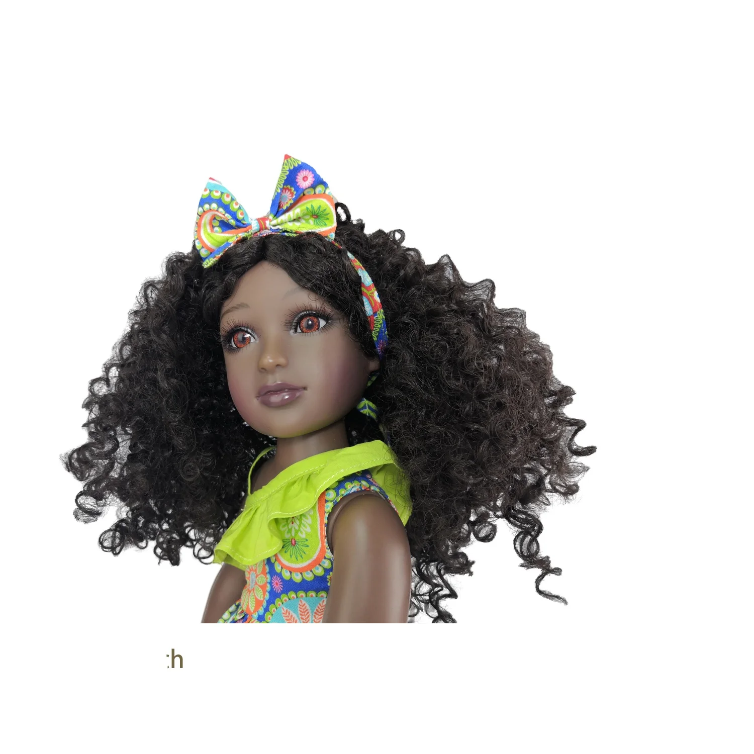 custom curly afro 18 inch plastic black baby dolls african american