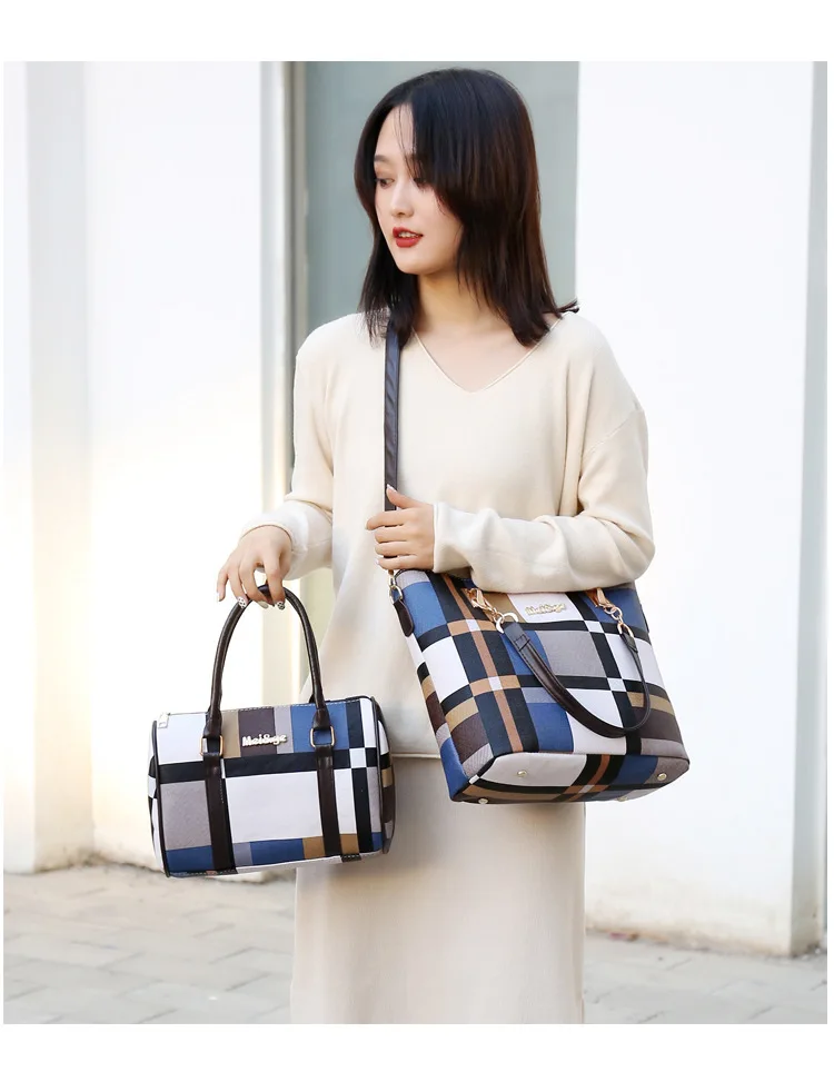 
6 pcs per set Fashion Cheap Price Lady Handbag Women Bag sets PU Handbags 6 Pcs in 1 Set 