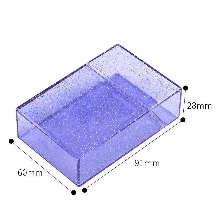 New Style Customizable Logo Smoking Cigarette Waterproof Girly Plastic Acrylic Cigarette Transparent Case Box