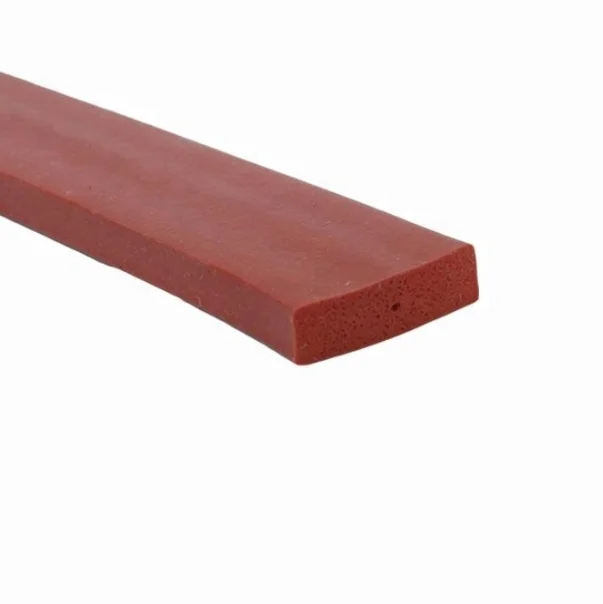 Factory Supplier Red Square Silicone Sponge Rubber Seals Foam Strip