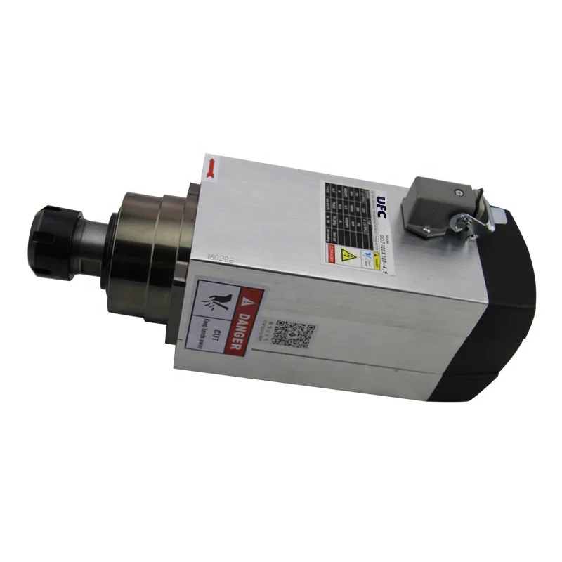 High Frequency Air Cooling Spindle with Er32 Collect 4.5kw Spindle Motor for CNC Router