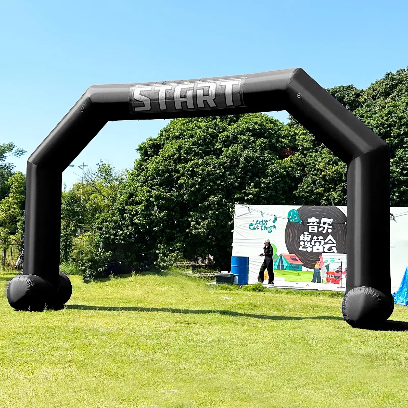 Customized Outdoor Inflatable Sport Advertising Arch Running Used Event With Logo Printed Inflatable Arch Gate