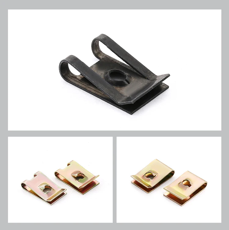 China wholesale 65Mn galvanized u shaped steel clamping clip nut