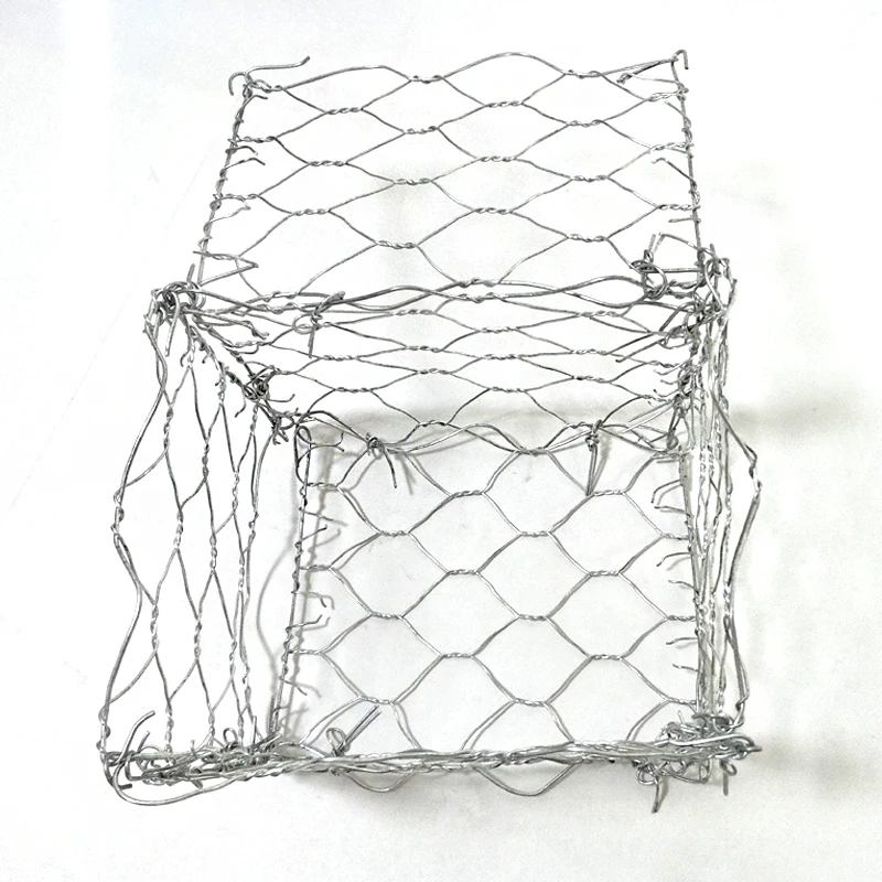 Gabion Baskets Galvanized Wire Zinc Coated Gabion Boxes Galvanized Hexagonal Woven Gabion Box