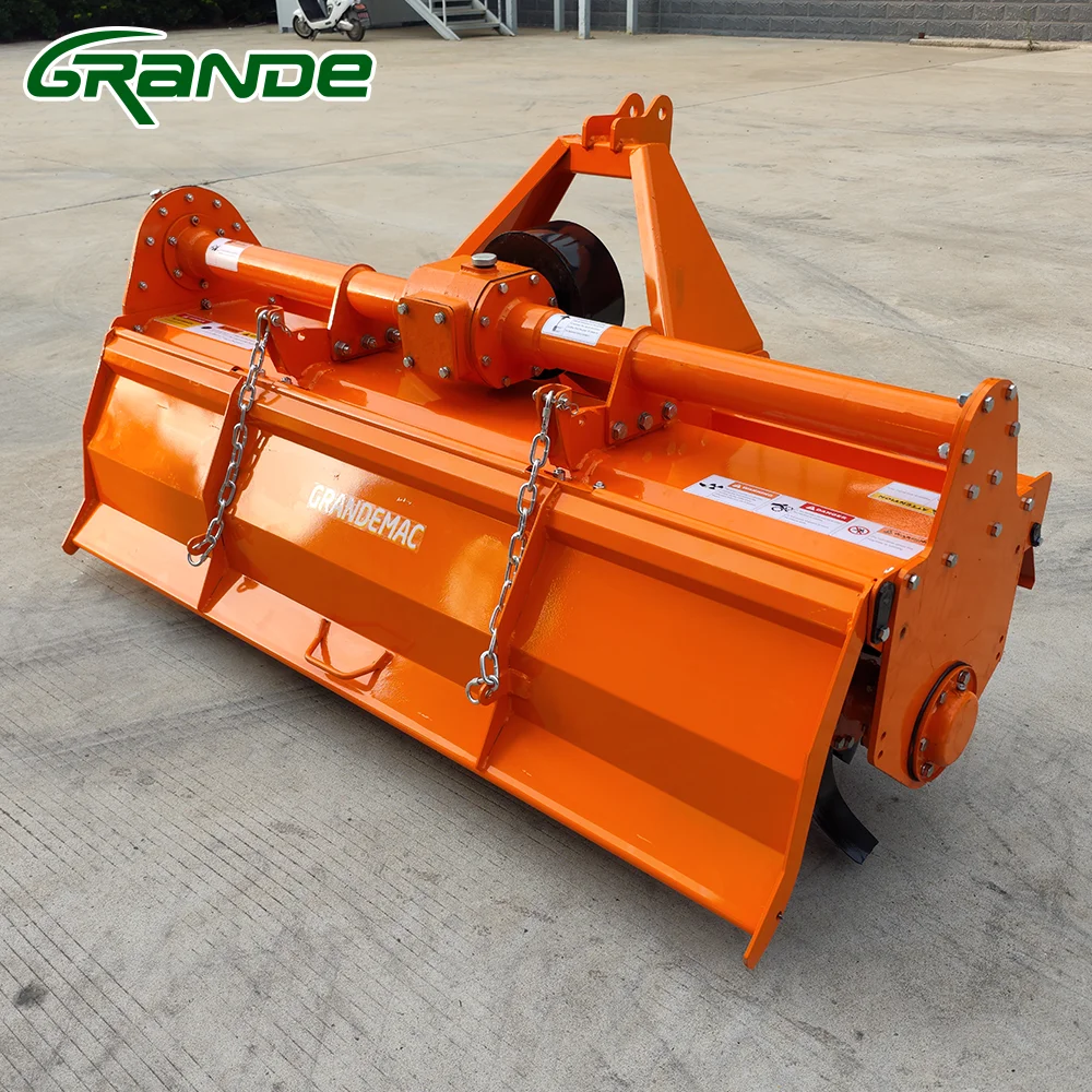 Grande Farm Machine Tractor Mounted 3 Point Pto Rotary Tiller 2.1m Rotary Cultivator for Sale
