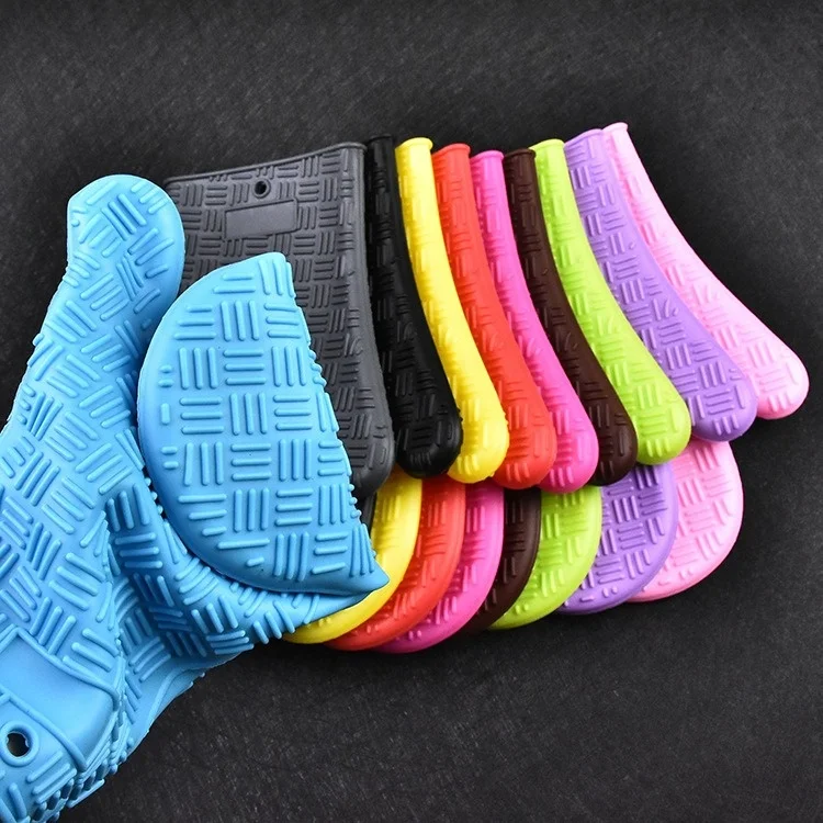 New Hot Sale silicone Oven Mitts Gloves Resistant MAX Heat Silicone BBQ Grilling Gloves for Cooking Baking Barbecue Potholder