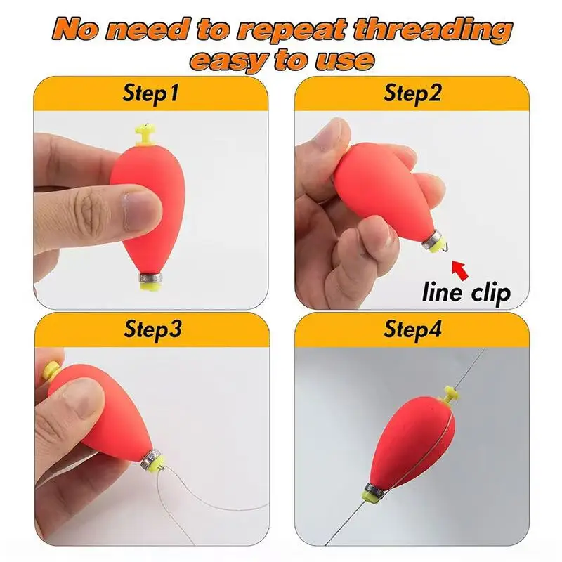Carp Fishing Foam Teardrop Sensitive Floats Fishing bobber with Weights for Carp Fishing
