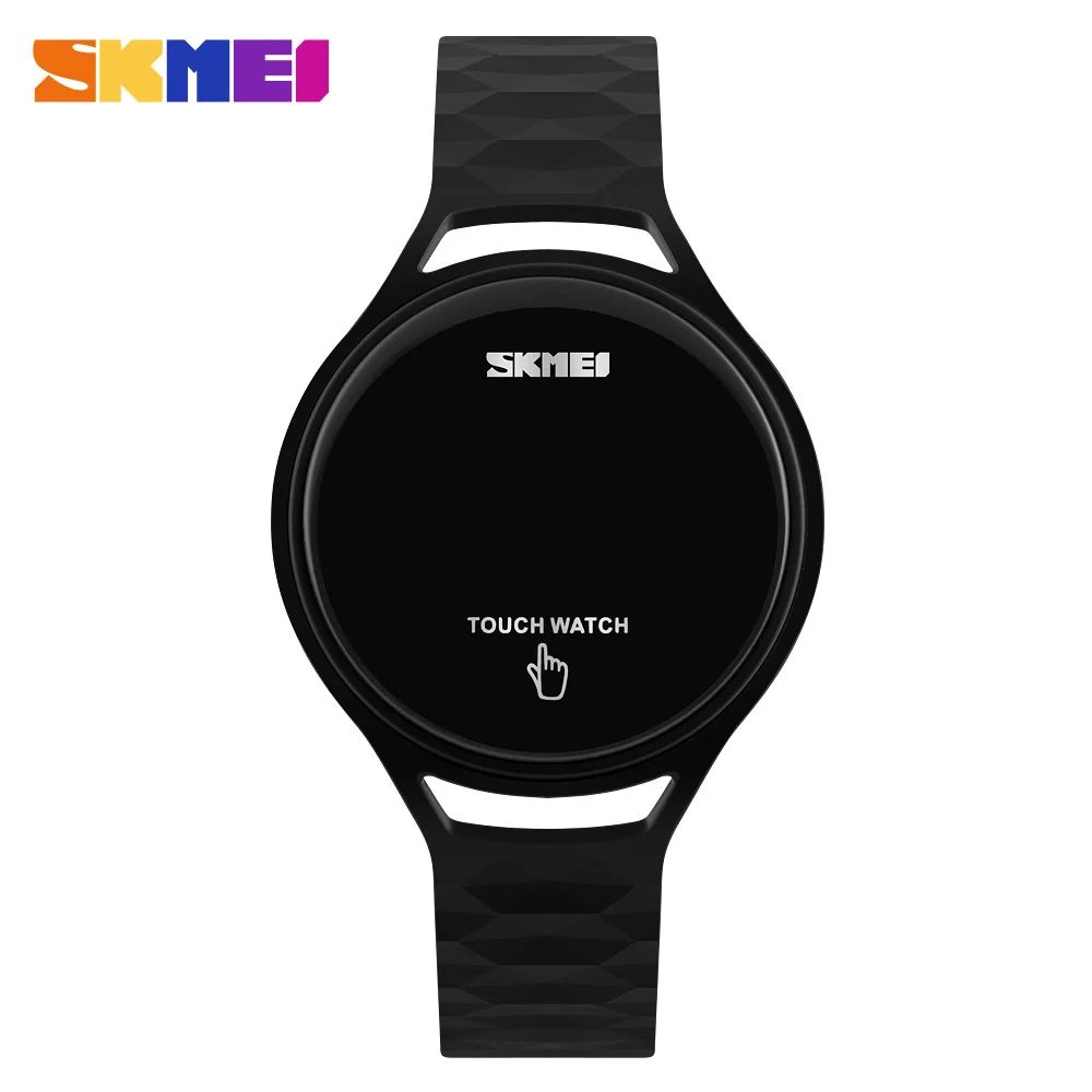 skmei led touch watch men and women couple cheap skemi fashion casual wrist watch
