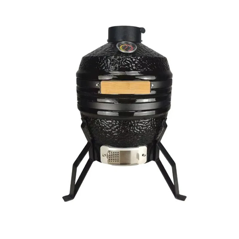 13 дюймов Kamado гриль на открытом воздухе Кухня барбекю зеленое яйцо керамический Самый дешевый