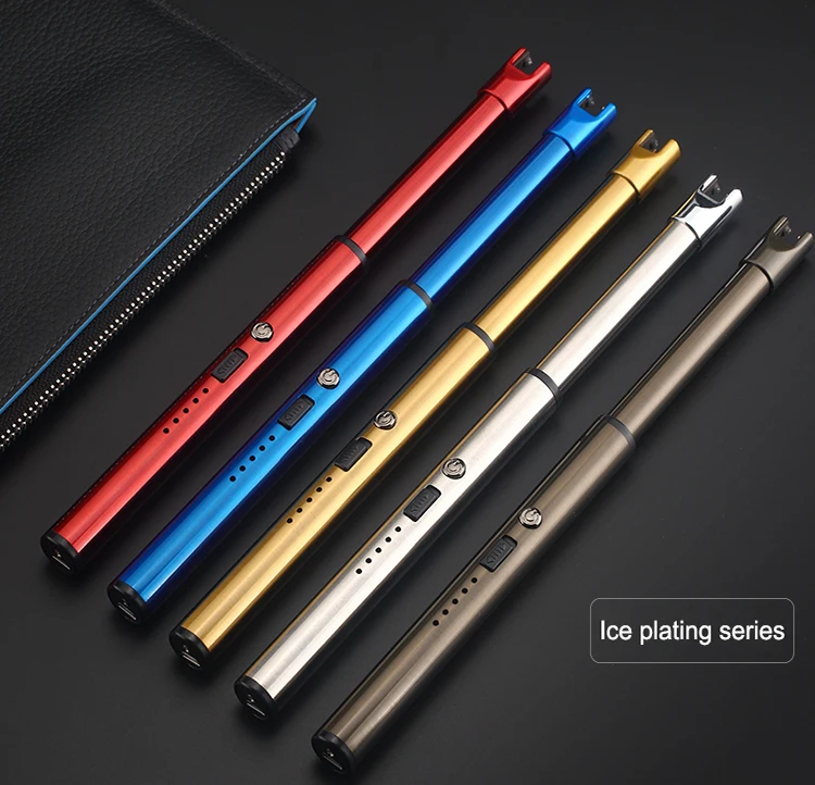 Plasma Arc Rechargeable Candle Lighters, USB Electric Windproof BBQ Lighter with Battery Indicator