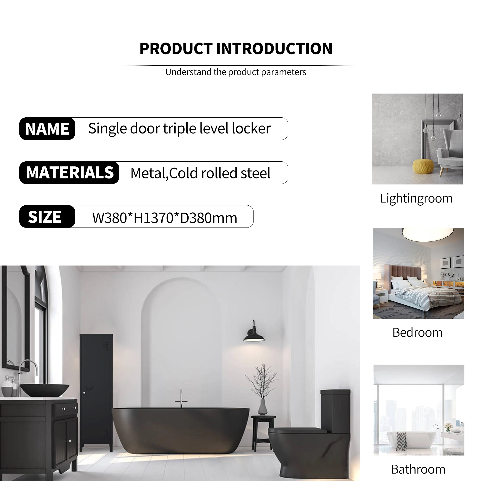 Single Door Steel Locker Cabinet One Door Worker Metal Cupboard Metal Locker for Sale