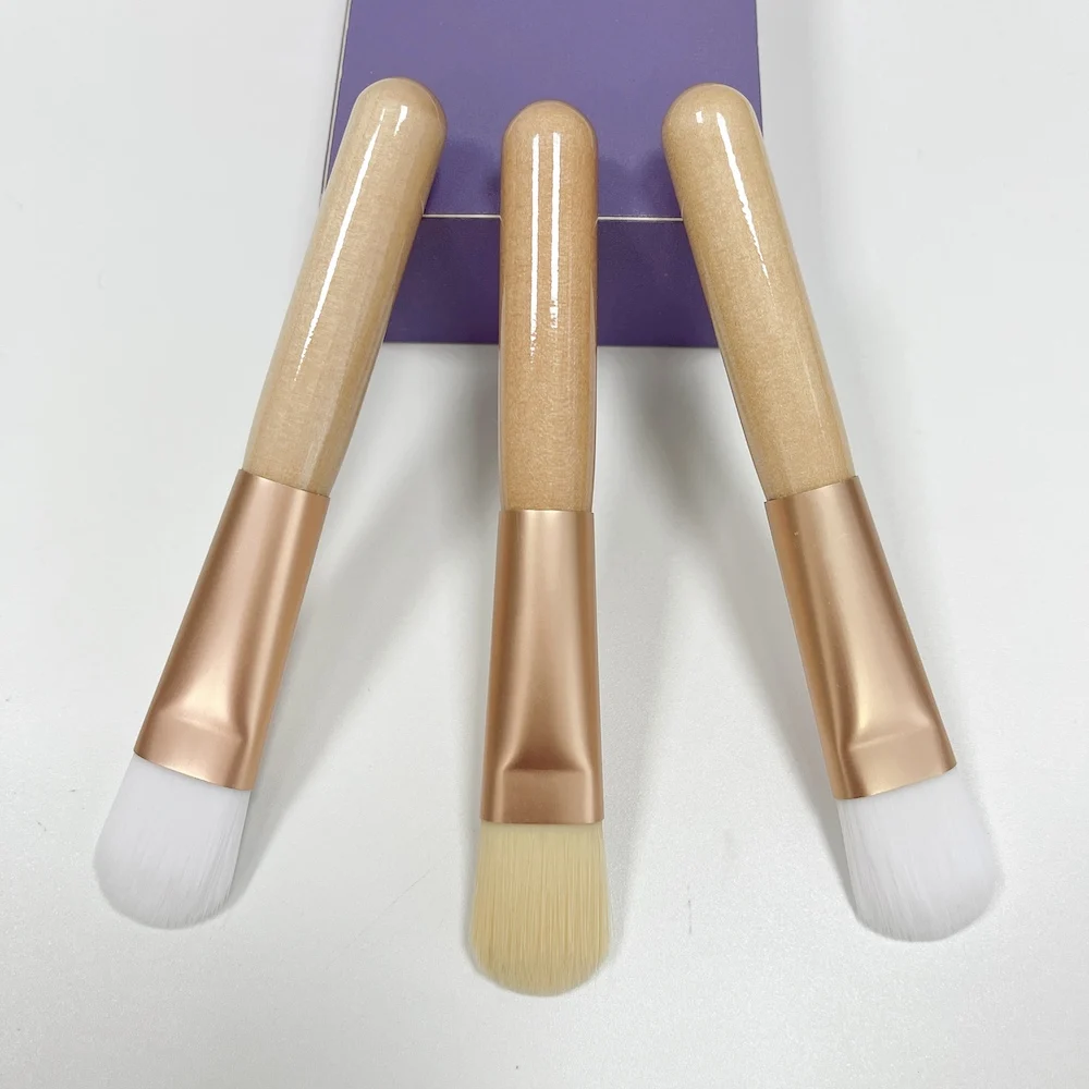 Mini Cute Smooth Silicone Face Mask Brushes Flexible Mud Mask Applicator Brush Tool with Short Transparent Handle Makeup Tools