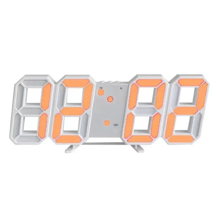 Brand led Creative wall clock decoration Simple digital 3D stereo clock Living Room wall hanging Decor Cheap plastic wall clocks
