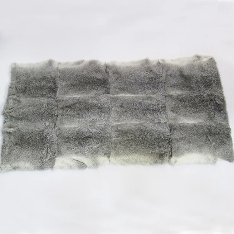 Cheap Price Factory Directly Genuine hare rabbit fur skin Soft Bedding Rabbit Fur throw