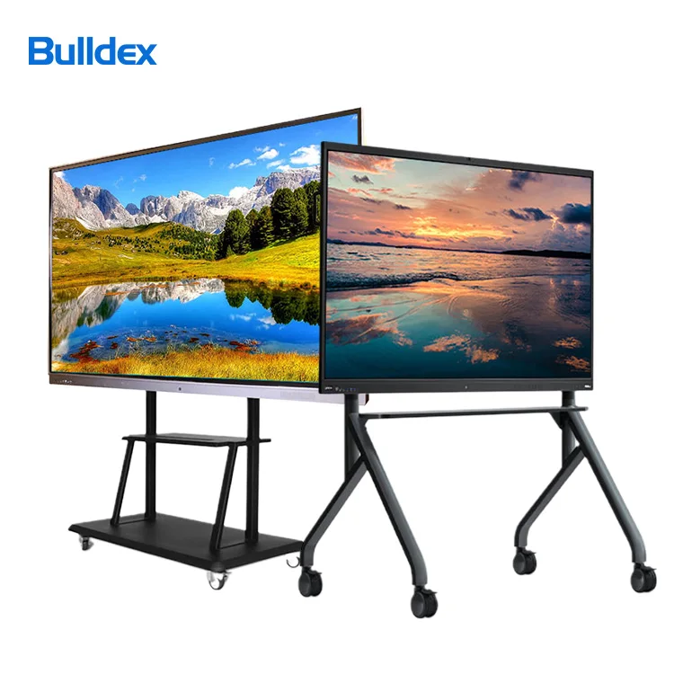 Bulldex 55/65/75/86 Ultra Thin LCD Indoor Touch Smart Screen Floor Standing Touch Screen Interactive Smart Whiteboard