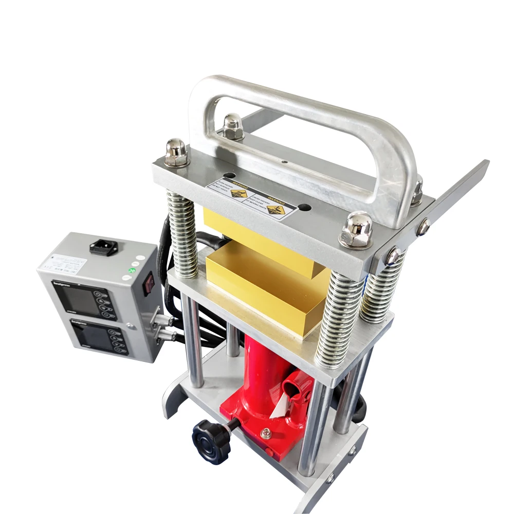 Home Use 5 ton 10 Tons 20T Hydraulic Manual Dual Heating Plates Prensa de Rosin Dab Press Machine