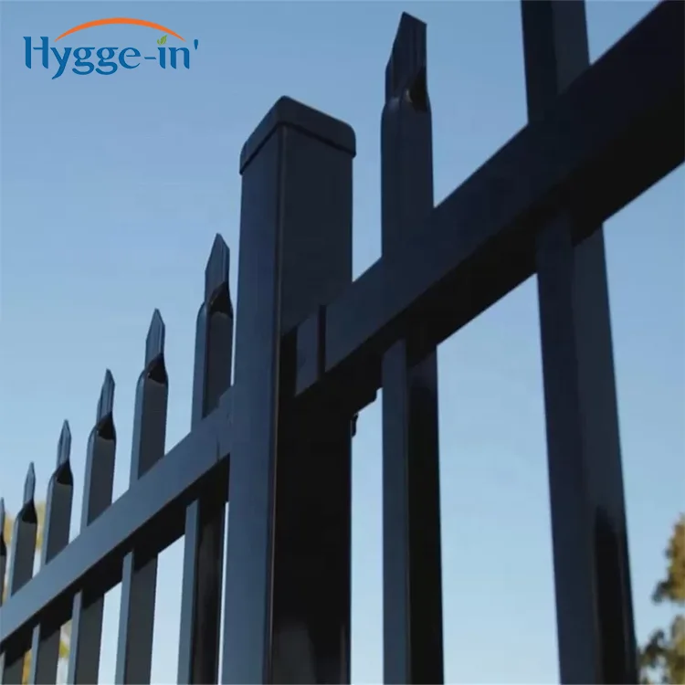 Fence panels aluminium newly design black aluminum fence 75 type aluminum profile fence