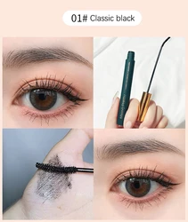 Leting Makeup Vegan 4D Fiber Mascara Curling Thick Long Lasting Waterproof Lengthening Mascara 2 in 1 Mascara