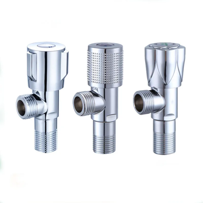 LIRLEE Factory Direct Sales Kitchen Bathroom Faucet Accessories Brass 304 Stainless Steel Water Angle Valve