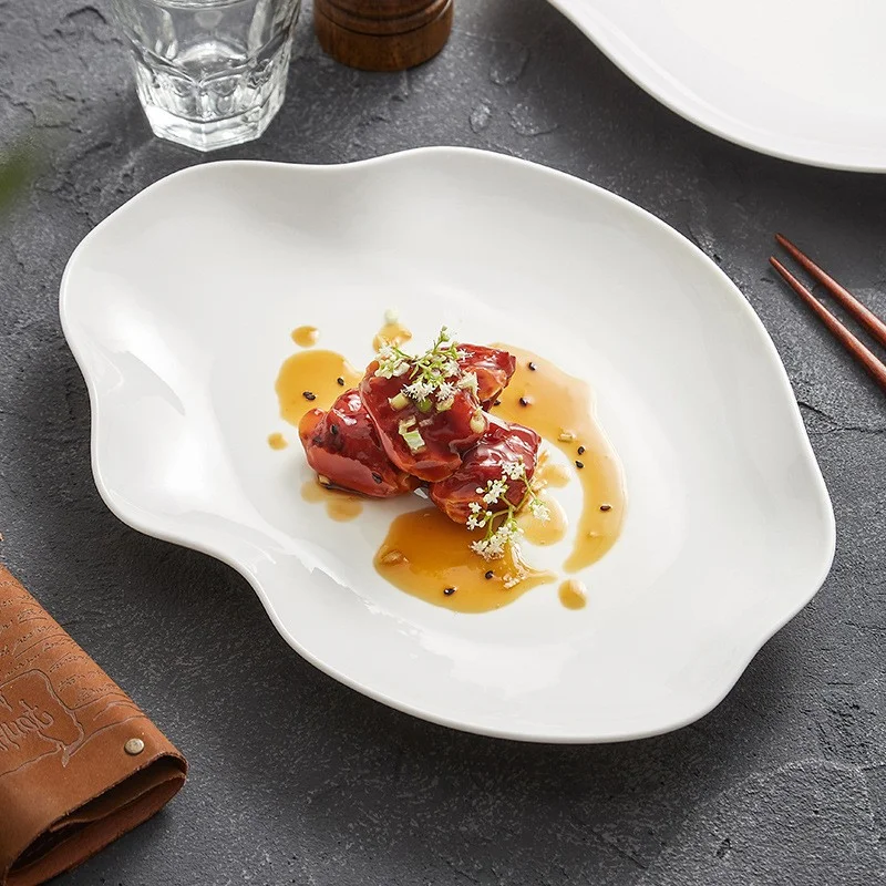 Guangzhou Hefa kitchen & tabletop restaurant plates porcelain tableware dinnerwares decor dish service  Nordic crockery for cafe