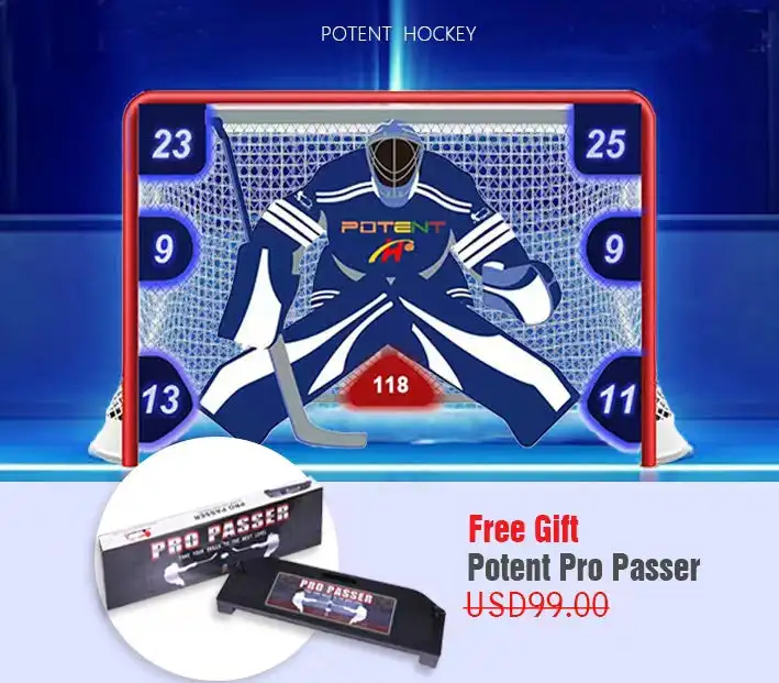 Ice Hockey Practice Shooting Target Net For Backyard Portable Mini Indoor Outdoor Hockey Trainer