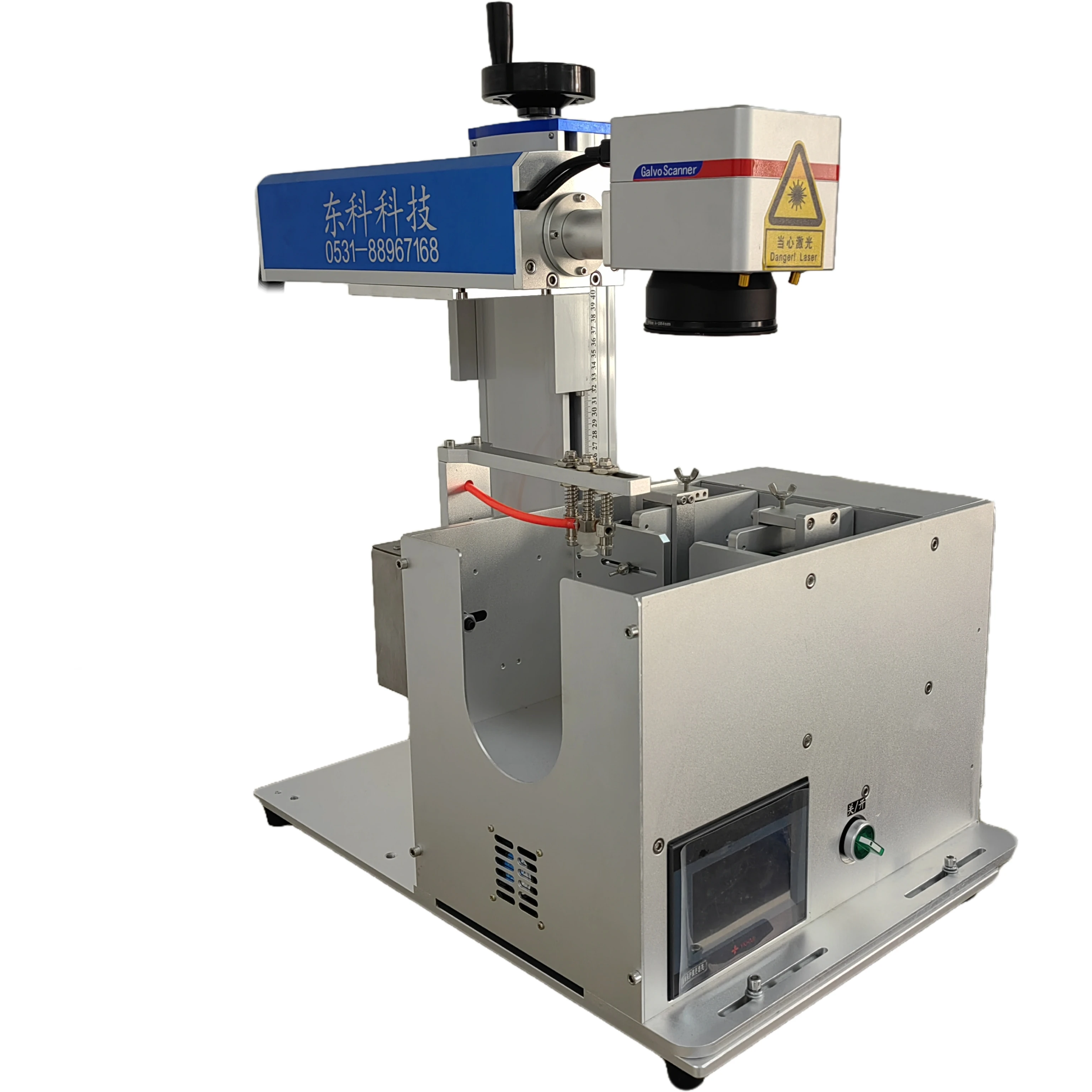 2025 New Automatic Feeding Laser Marking Machine 20W 30W 50W Marking Metal Business Cards Nameplates Plastic PC Cards IDCard