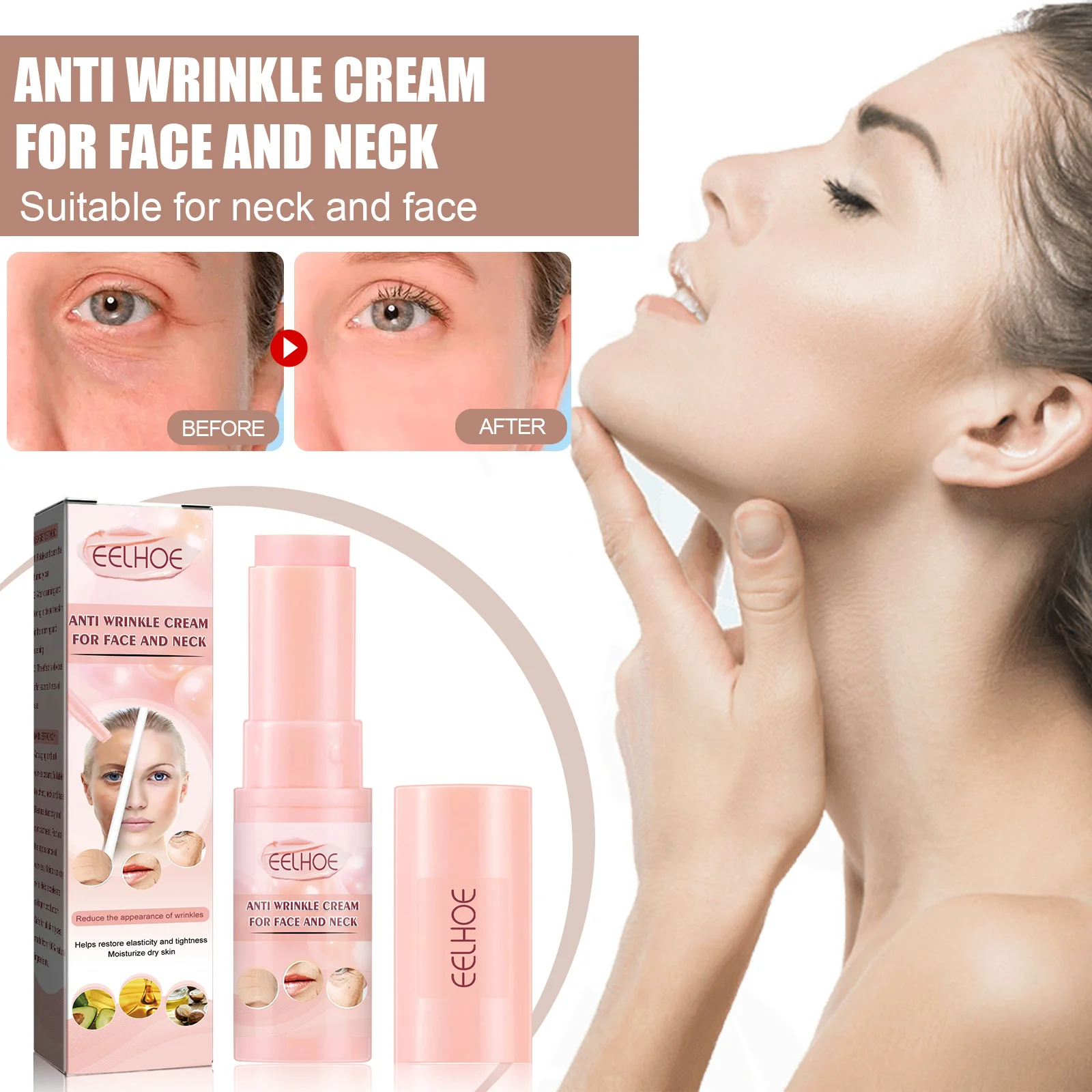 EELHOE Face Serum Stick Anti-wrinkle Face Moisturizer Stick Organic Moisturizer Stick For Face